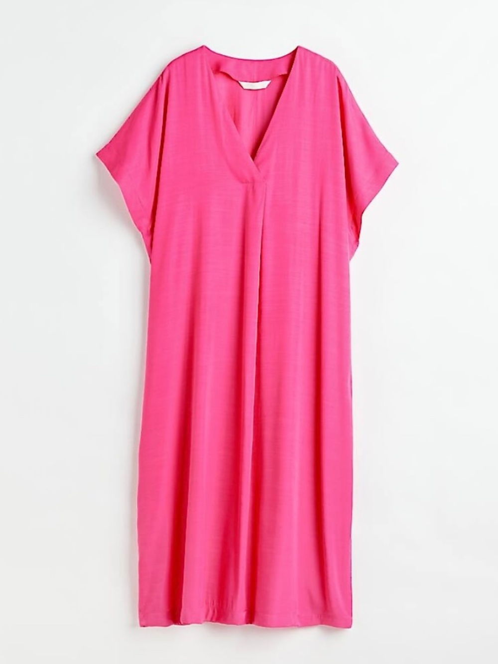 H&M V-Neck Pink Kaftan Dress